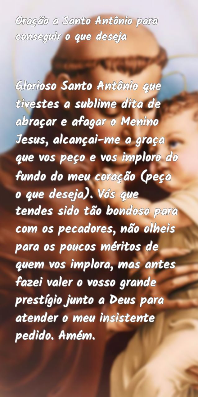 Oração a Santo Antônio para conseguir o que deseja