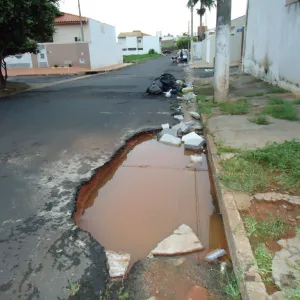 Agua suja parada
