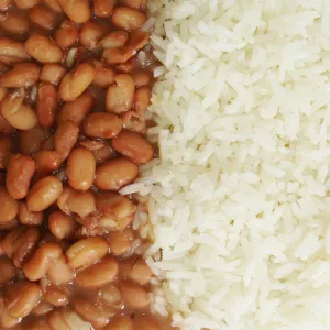 Arroz com feijão