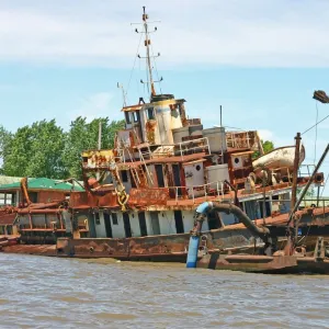 Barco afundando