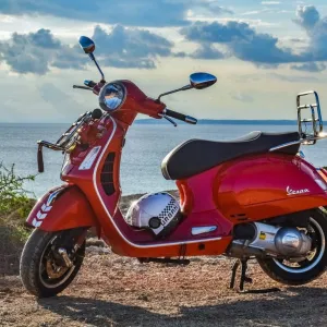 Moto vermelha
