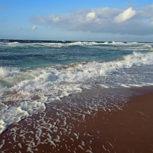 Praia agitada